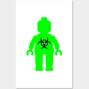 Minifig with Radioactive Symbol Posters and Art